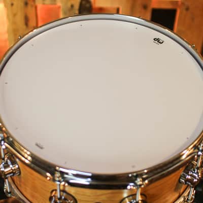 DW 6x14 Collector's Cherry HVLT Natural Satin Oil Snare Drum - SO#1444637 image 4