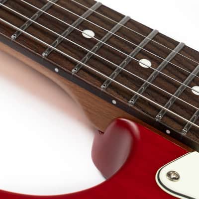 EART YMX-SG3,Roasted Book-match Mahogany Solid Body,22 Stainless Steel Frets,6-Point Synchronized Tremolo image 5