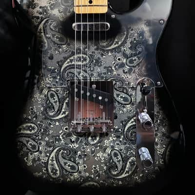 Fender MIJ Limited Edition Black Paisley Telecaster 2020 image 1