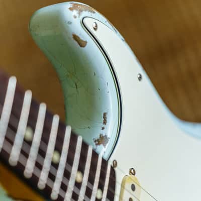 Partscaster Navacaster - Sonic Blue Nitro Relic 2021 Sonic Blue image 25