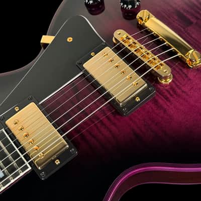 2016 Gibson Les Paul Custom Figured Custom Shop Flame Top ~ Purple Widow image 5