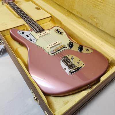 Mint Fender Custom Shop 1964 Jaguar Journeyman Relic, AAA Rosewood FB, Faded Aged Burgundy Mist Metallic, w/HSC 2024 image 2