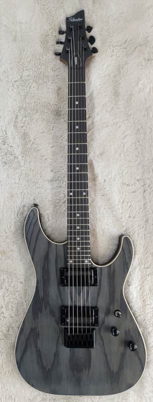 Schecter 3951-SHC C-1 Standard 6 String RH Electric Guitar - Charcoal Satin image 1