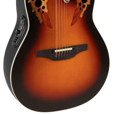 Ovation 2758AX-NEB-G Pro Series Standard Elite 12-String Deep Contour Acoustic-Electric Guitar New England Burst image 1