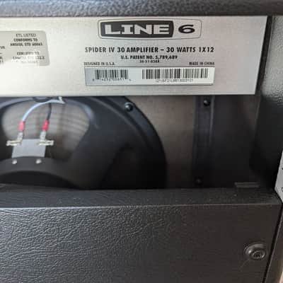 Line 6 Spider IV 30 30-Watt 1x12" Digital Modeling Guitar Practice Amp 2009 - 2016 - Black image 3