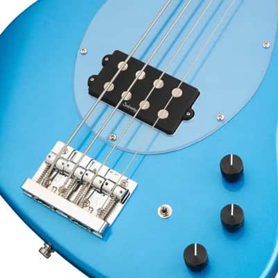 Sadowsky MetroExpress 21-Fret Vintage M Bass, Roasted Maple Fingerboard, 4-String - Solid Ocean Blue Metallic High Polish image 5
