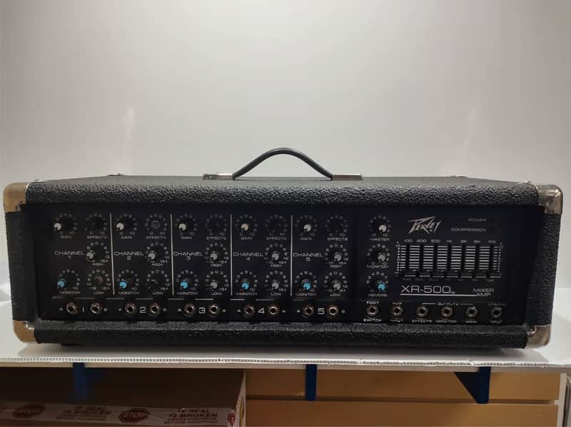 Peavey XR-500 Analog Amplified Mixer 1981 - Black image 1