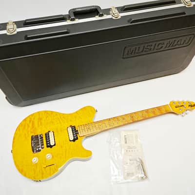 MUSIC MAN Axis Super Sport HH Trans Gold Electric Guitar, a6601 image 1
