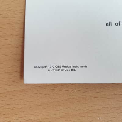 [Vintage] Fender Stratocaster Owner's Manual 1977 (#2) image 3