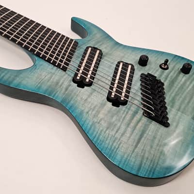 Agile Pendulum Pro 92730 EB CP Oceanburst Flame Multi Scale 9 String Electric Guitar image 4