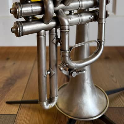 1908 Conn “The Connqueror” Cornet – Restored, Excellent Player image 6