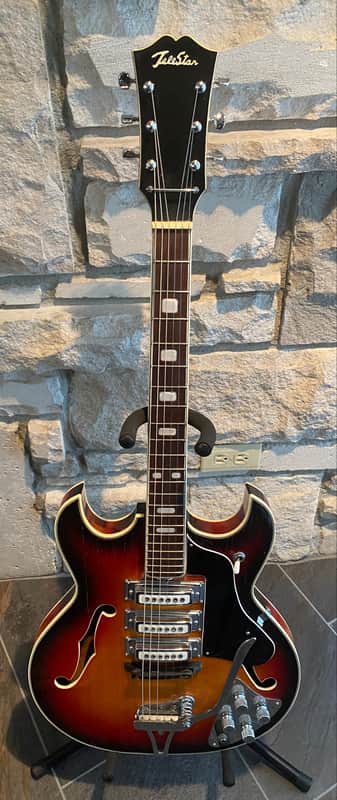 Telestar 335 Style Guitar, Japan 1960's Sunburst 1960's Sunburst image 1