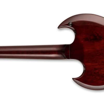 NEW 2023 ESP LTD Viper-256 - Dark Brown Sunburst image 2