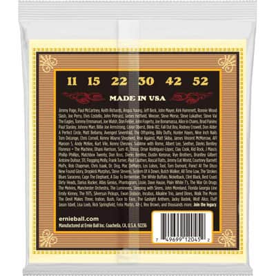 Ernie Ball 2045 Earthwood 80/20 bronze soft - silk&steel 11-52 image 2