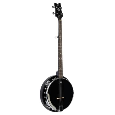 Ortega OBJ250-SBK Raven Series Mahogany Neck 5-String Resonator Banjo w/Gig Bag image 2