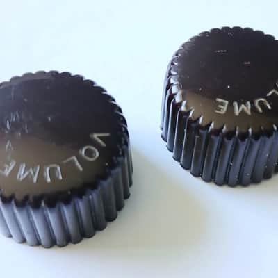 1960's Harmony / Silvertone Dark Brown Cupcake Guitar Knobs - Complete Set Of 4 image 5