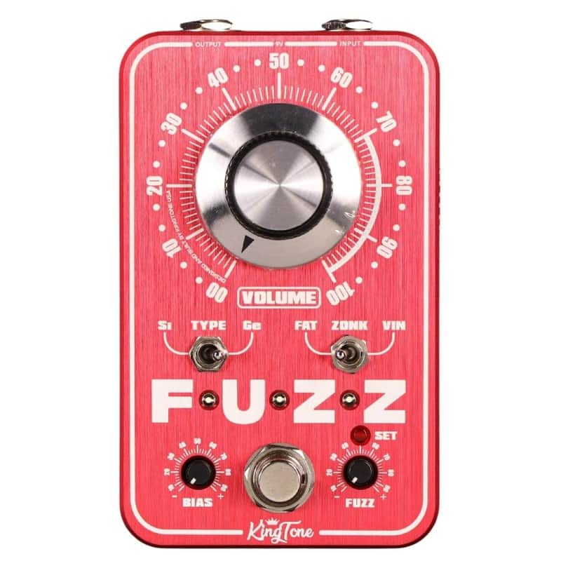 King Tone miniFUZZ V2 Red Fuzz Pedal Authentic Japan Model In | Reverb