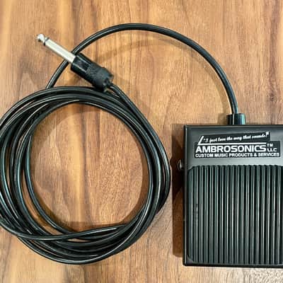 AMBROSONICS, LLC Sustain Pedal, Momentary Foot Switch 2022 Black image 1