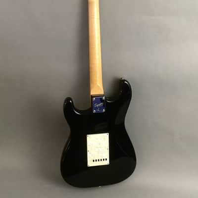 Vintage 100% Original Squier Strat 2003 Gloss Black Natural Relic Stratocaster Aged Pearl Pickguard image 16