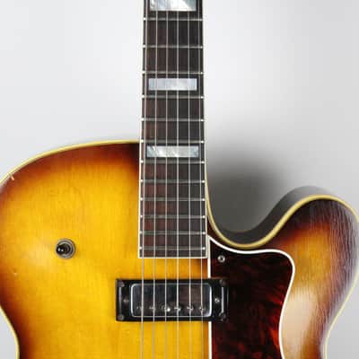 RARE 1966 Vintage Epiphone Broadway E252 Archtop Guitar Sitka Spruce/Maple/Brasilian Rosewood Mini-Humbuckers USA 1960s image 8