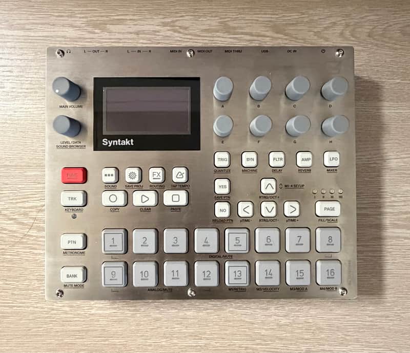 Elektron Sytakt 12 Track Drum Computer & Synthesizer E25 Remix Edition 2023 - Present - Silver image 1