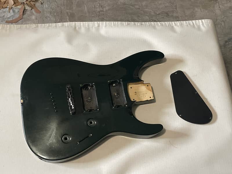 2000's Japan Jackson DKMGT Dinky Arched Top Forest Metallic Green Guitar Body Hard Tail image 1