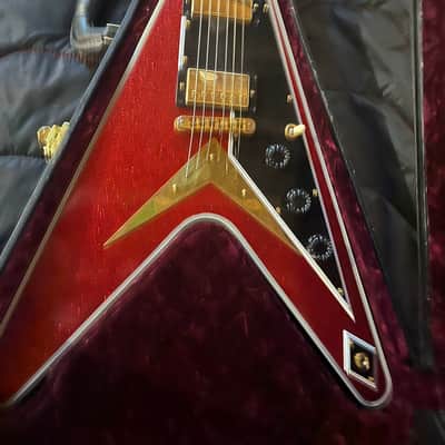 2021 Gibson Custom Flying V Custom - Custom Red Sparkle Finish image 2