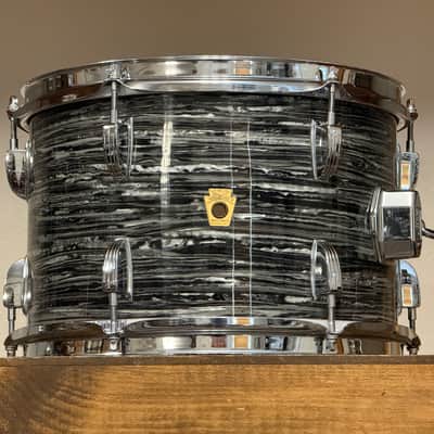 1967 Ludwig 12" Oyster Black Pearl 8x12" Rack Tom image 11