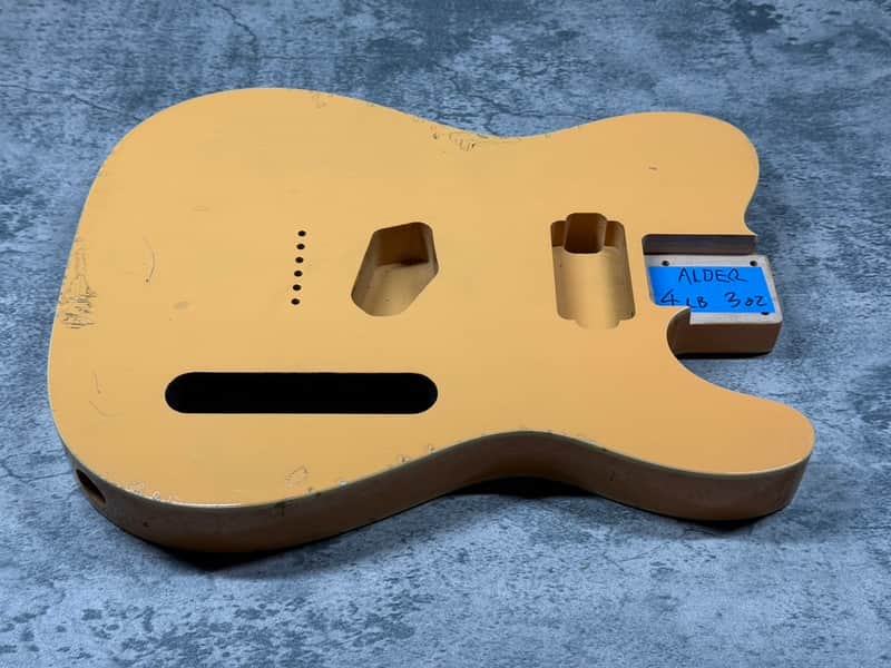 Real Life Relics 60’s Style Tele® Telecaster® Body HS Double Bound Humbucker/Single Aged Butterscotch Blonde image 1