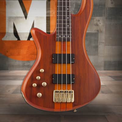 Schecter Stiletto Studio-4 Left Hand Bass Guitar - Honey Satin (2760) image 1