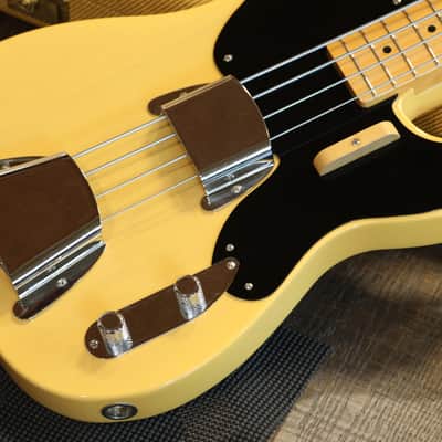 2021 Fender Custom Shop Vintage '51 Precision Bass Relic Nocaster Blonde Limited + COA OHSC image 6