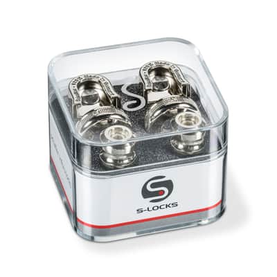 Schaller S-Locks Guitar Strap Lock System, Nickel image 1