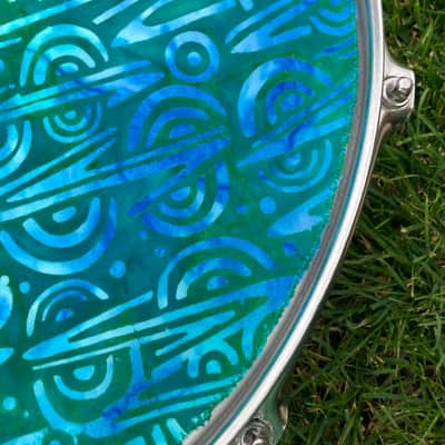 14" single layer Drum Bunny cotton drum cover - dampener - partial mute - compare to Drum Tortillas Quesadilla or Big Fat Snare image 4