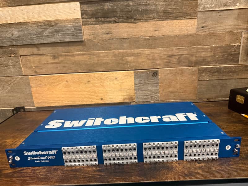 Switchcraft StudioPatch Series 6425 64-Point TT-DB25 Patchbay 2010s - Blue image 1