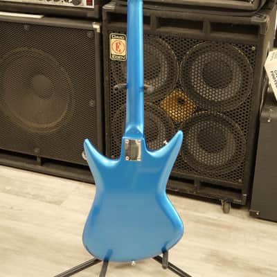 Teisco Del Rey Shark Fin Blue w/ Soft Case image 9