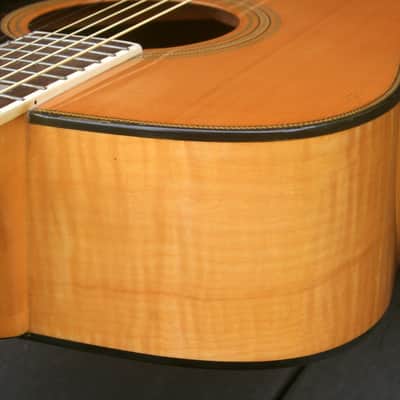 Yamaki YB400 Buffalo Head Dreadnought Guitar Circa 1980 Natural+Hard Case image 13