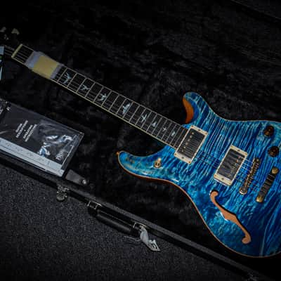 PRS USA Paul Reed Smith McCarty 594 Semi-Hollow Wood Library "Faded Blue Jeans + Ebony" (2021) image 1