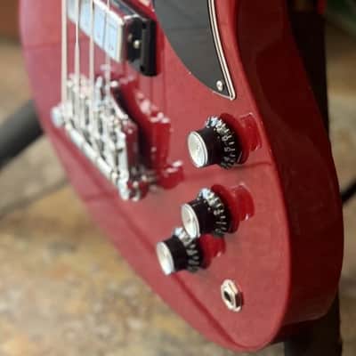 Gibson 2025 Standard SG 4 String Electric Bass Guitar W Case Heritage Cherry image 6