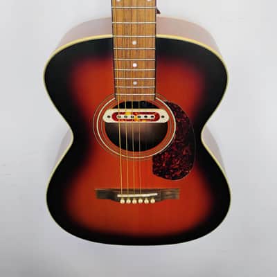 Guild Westerly Collection Series M-240E Troubadour - Pau Ferro Fretboard - 2019 - Present - DeArmond Tone Boss Sound Hole P/U - Vintage Sunburst (VSB) - Satin image 5