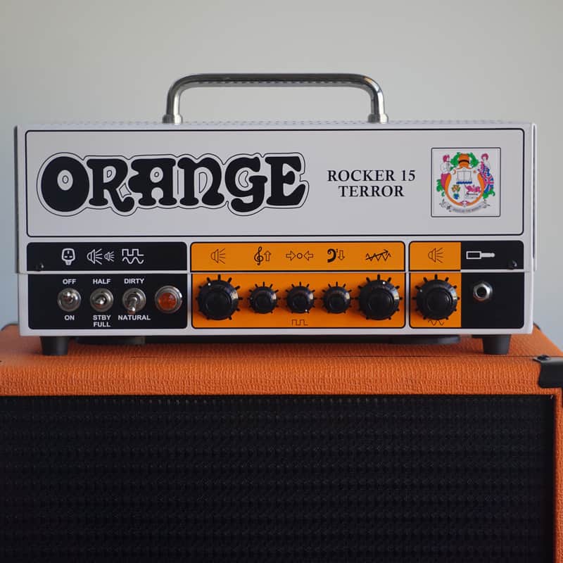 Orange Rocker 15 Terror 2-Channel 15-Watt Guitar Amp Head - White image 1