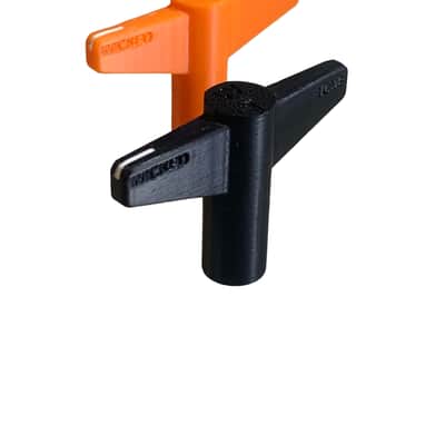 Toe Knob - Expression knob for effect pedals 2024-present - Black and Orange image 2