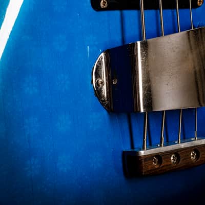 Mosrite 'Custom' Ventures Bass 1966 Metallic Blue Floral image 5