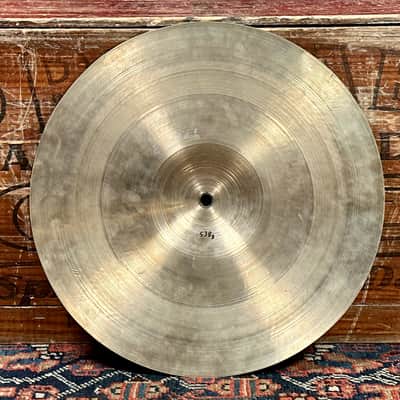 13" Zildjian A 1940s-50s Trans Stamp / 2nd Stamp Hi-Hat Cymbal Pair 446g/538g *Video Demo* image 10