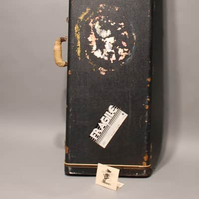 Fender P Bass,. precision bass 1970's - black and red image 4