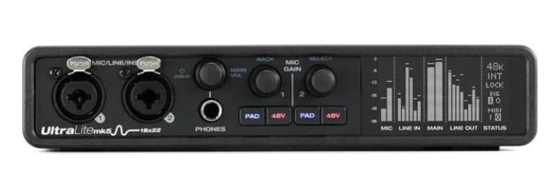 MOTU ULTRALITE-MK5 18x22 USB audio interface with DSP, mixing and effects image 1
