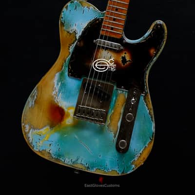 Fender Telecaster Daphne Blue Heavy Aged Relic image 8