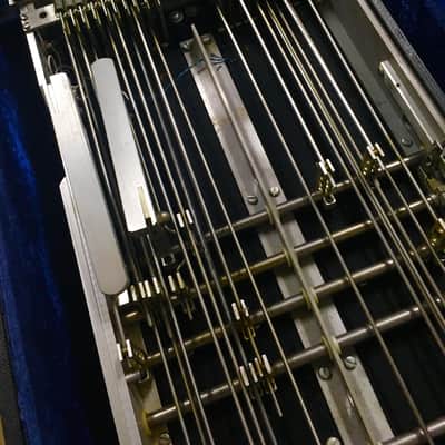 MSA Classic D10 E9 C6 Pedal Steel Guitar White Mica image 11