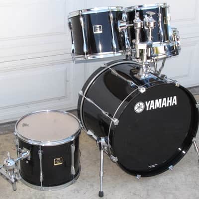 Yamaha Stage Custom Drum Set Shell Pack Black Lacquer Made In Indonesia USED KIT image 3