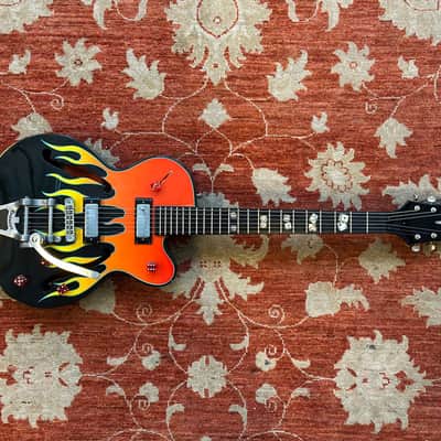 Limited Edition Epiphone FlameKat Semi Hollow Electric Guitar w/Hard Case image 2
