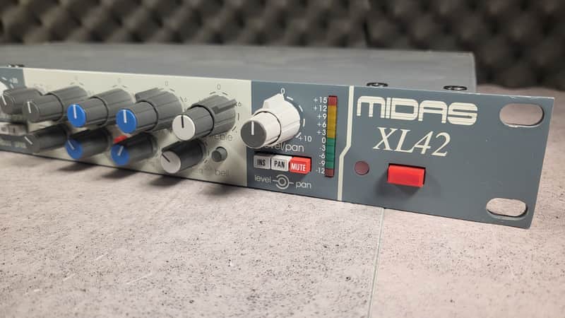 Midas XL42 2-Channel Channel Strip Microphone Preamp + EQ image 1